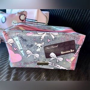 Too Faced x Skinny Dip London makeup bag.